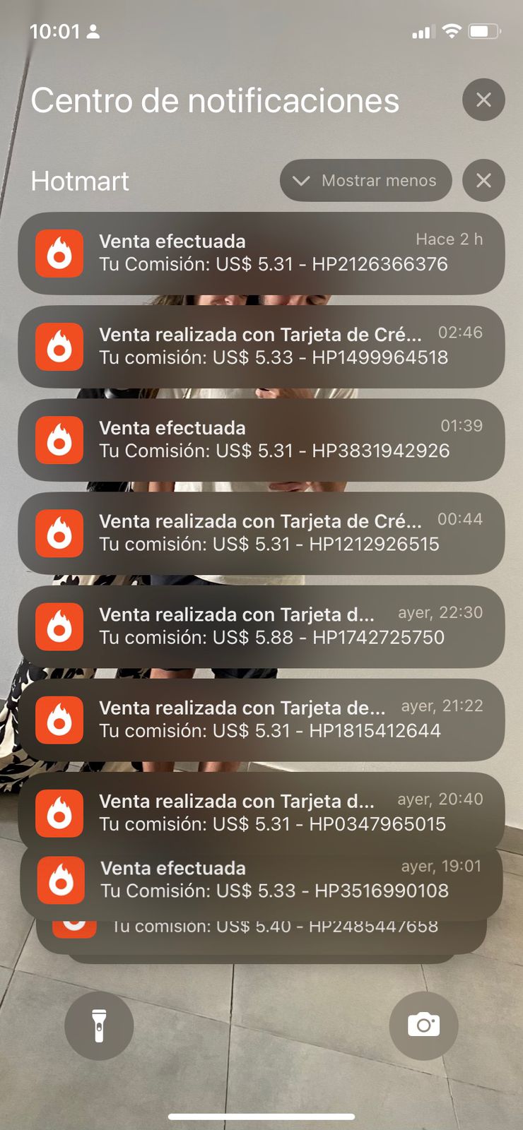 Notificación de venta real 1