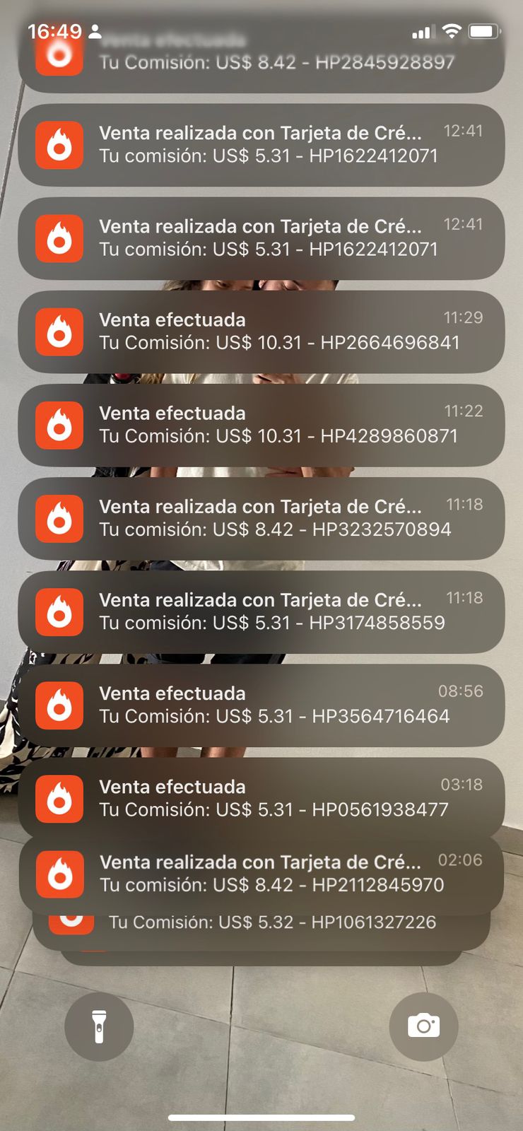 Notificación de venta real 2