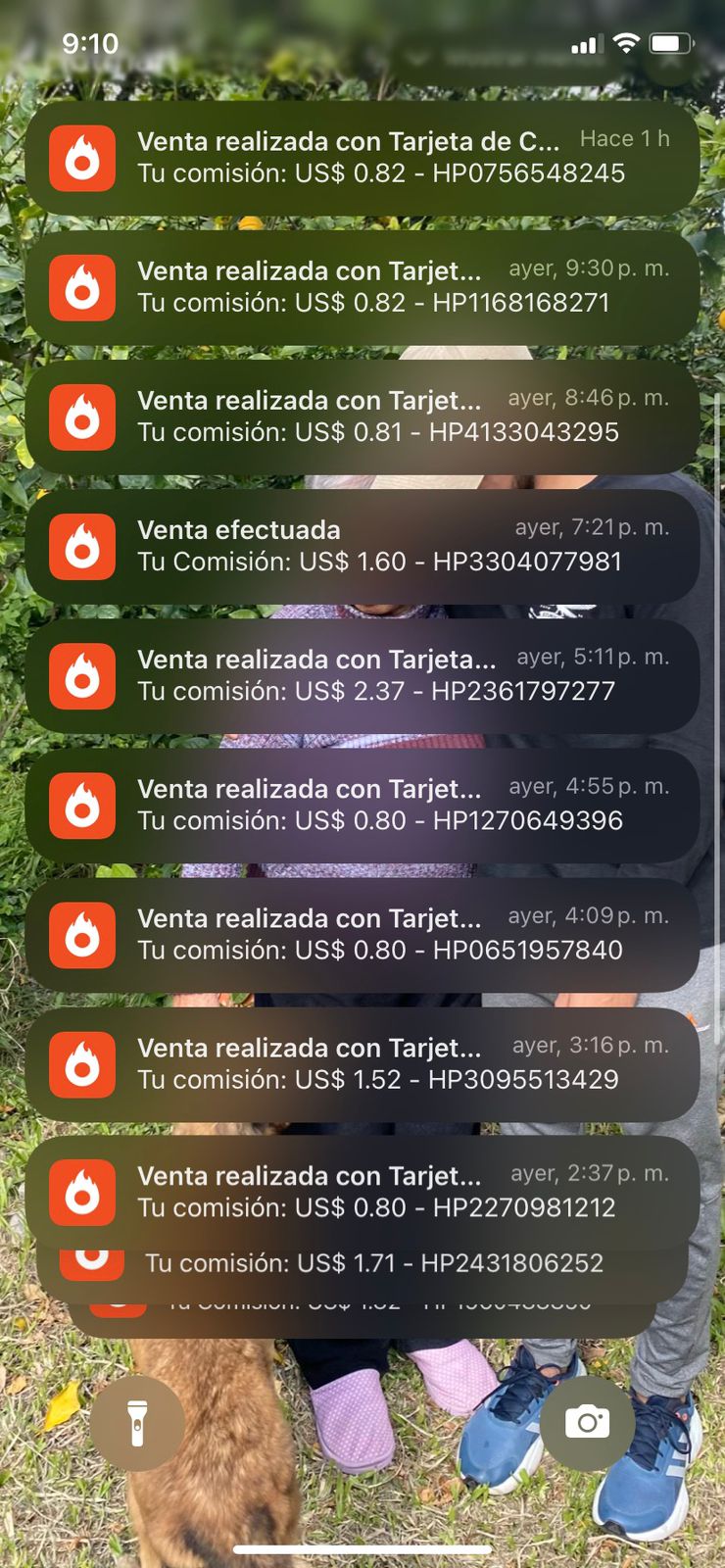 Notificación de venta real 3