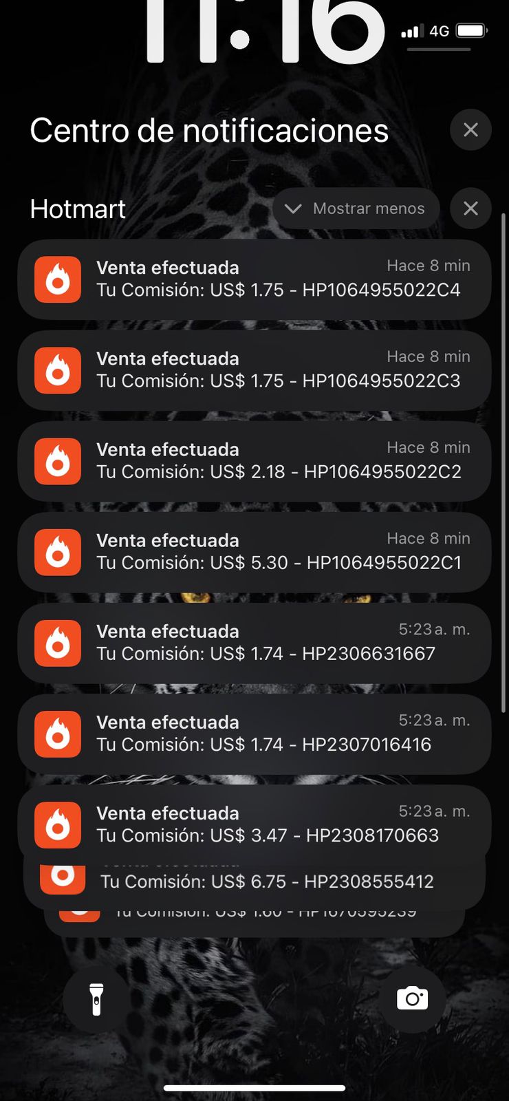 Notificación de venta real 4