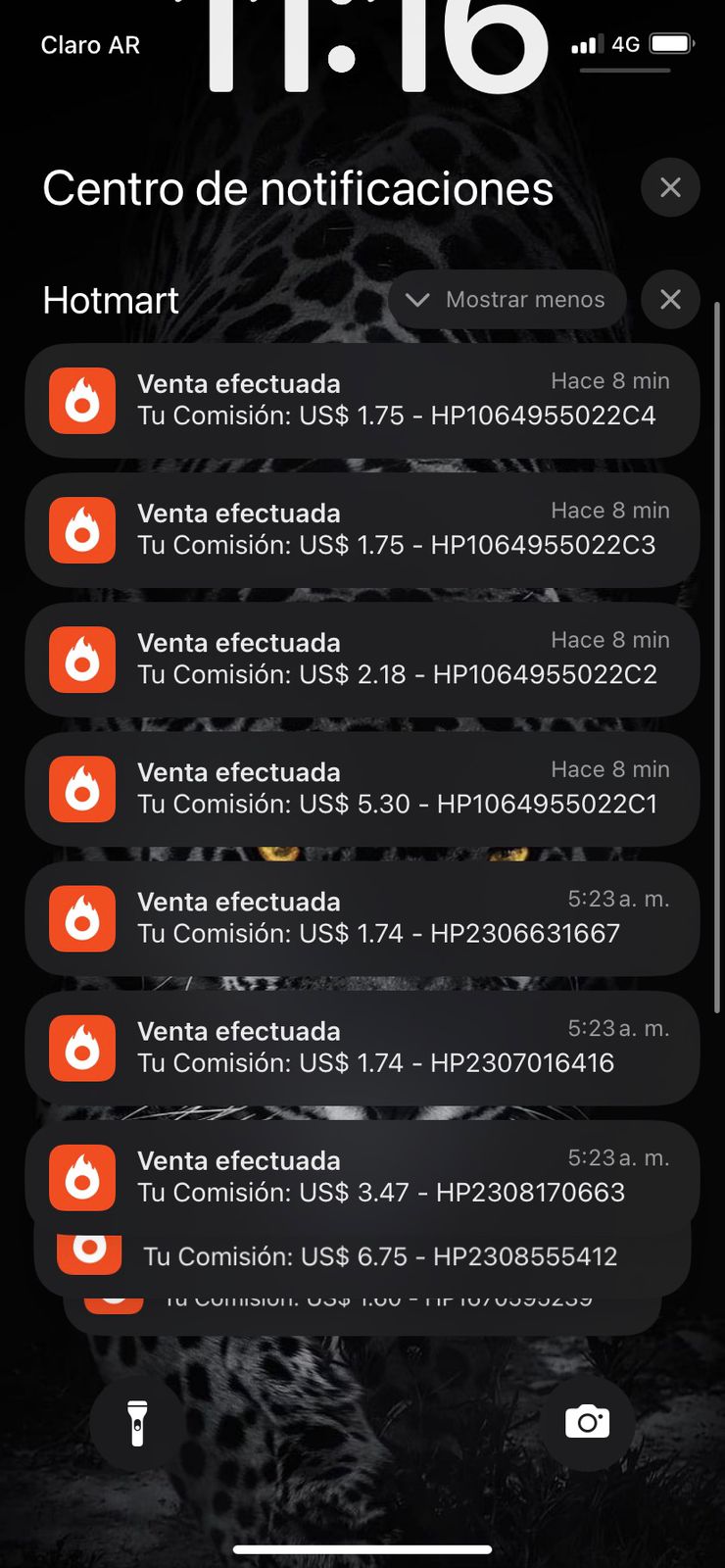 Notificación de venta real 5