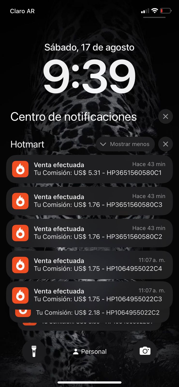 Notificación de venta real 6
