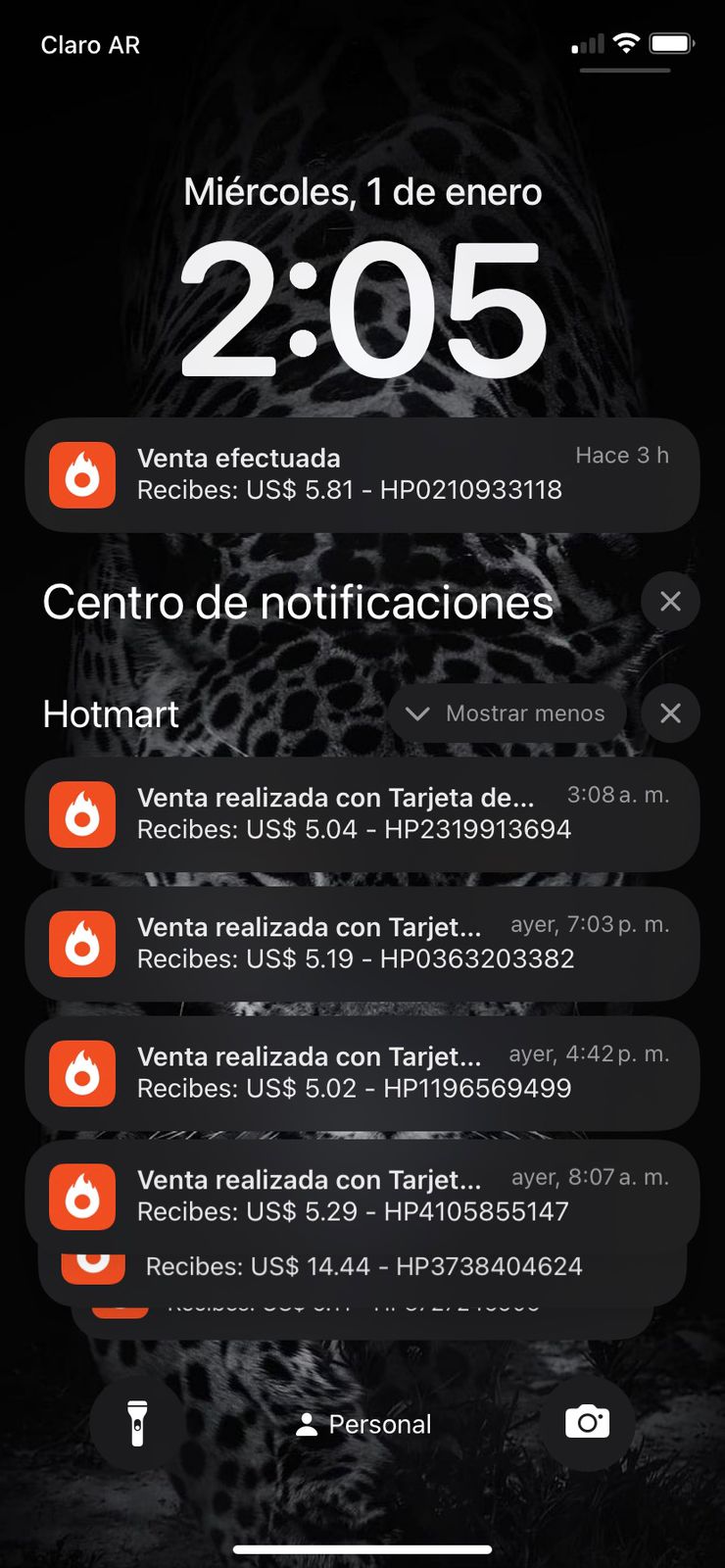 Notificación de venta real 9